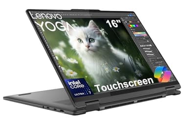 Lenovo Yoga 7i 2-in-1 Business Laptop (16" FHD+ Touchscreen, Intel Ultra 7 155U (Beat i7-1355U), 16GB DDR5 RAM, 1TB SSD) Backlit, Fingerprint, FHD IR Webcam, Thunderbolt 4, Win 11 Pro, 2025 AI PC