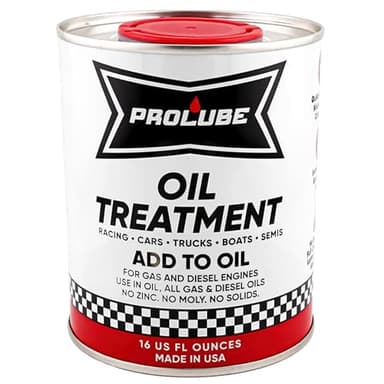Prolube Oil Treatment - Engine Oil Additive for Gas & Diesel Engines - Reduces Wear, Noise, Vibration - Boosts Fuel Economy & Horsepower - Works on Transmissions & Differentials (16oz)