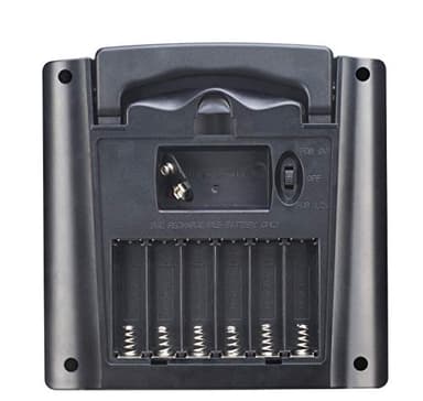 Sunway Solar AA AAA Battery Charger for Rechargeable Batteries 1.2V NiMH NiCD with Built-in 2Watt Solar Panel Portable Charger For1.2V Ni-MH Ni-CD Household Battery