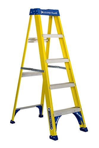 Louisville Ladder 5-Foot Fiberglass Step Ladder, 250-Pound Load Capacity, Type I, FS2005