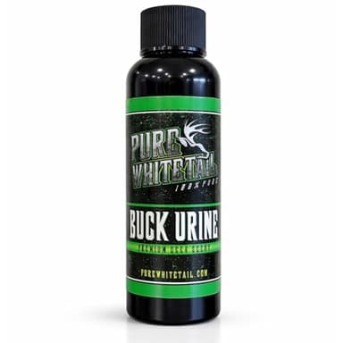 Pure Whitetail Buck Urine – Fresh Mock Scrape Scent – Natural Deer Urine and All-Season Buck Scent – Mock Scrape Dripper Refill – Compatible with Hemp Ropes (2 oz Bottle)