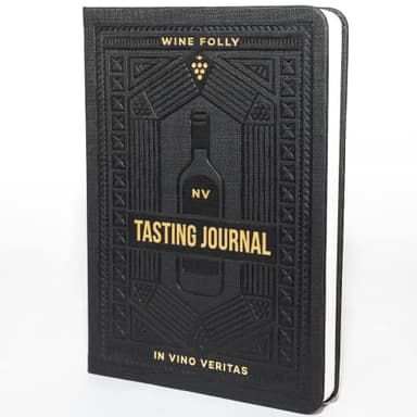 Wine Folly Wine Tasting Journal – Guided Notebook for Wine Notes (B6, 5"x7") | Includes 4-Step Tasting Method, Wine Color Chart, Ribbon Marker – Perfect Wine Gift
