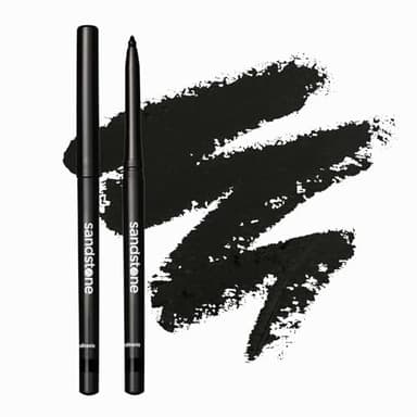 Sandstone Scandinavia Waterproof Eyeliner Pencil – Hypoallergenic & Vegan – Smudge-Proof Gel Formula – For Sensitive Eyes – Black