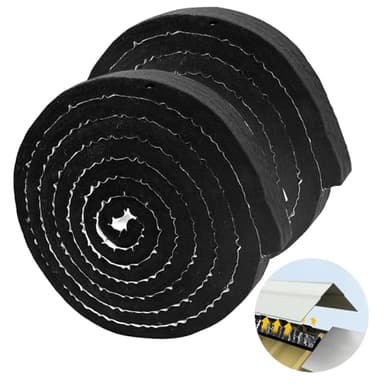 2PCS Metal Roofing Felt Closure Strips,Universal Vented Ridge Material Panel Felt,Self-Adhesive Insulating Felt Panels for Metal Roofing,Weather Resistant Sealing Strips(177x2x0.8 in)