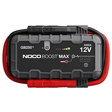 NOCO Boost Max GB250: 5250A UltraSafe Jump Starter – 12V Lithium Battery Booster Pack, Portable Jump Box, Power Bank & Jumper Cables - for 16L Gas and Diesel Engines