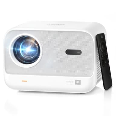 [Sound by JBL & Seamless Autofocus] Yaber 1080P Projector with WiFi 6 and Bluetooth, Portable Outdoor Movie Projector, Home Theater Projector for iPhone/TV Stick/HDMI/USB/Laptop/PS5-White