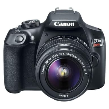 Canon EOS Rebel T6 Digital SLR Camera Kit with EF-S 18-55mm f/3.5-5.6 is II Lens, Built-in WiFi and NFC - Black (Renewed)
