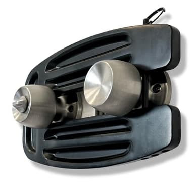 SecurityMan Double Door Lock - Solid 1/2" Unibody Aluminum Construction to Prevent Kick Ins - Adjustable Double Door Security Lock for French Doors Home Security