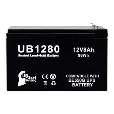 12V 9Ah UPS for APC 1500 Battery Replacement - Compatible with APC Back-UPS Pro 1500 Battery, BX1500M BR1500G BX1500G SUA1500RM2U APCRBC124 1500S RBC124 Surge Protector Backup, 12 Volt 9 Amp SLA