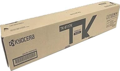 Kyocera 1T02P30US0 Model TK-8117K Black Toner Kit For use with Kyocera ECOSYS M8124cidn and M8130cidn Color Multifunctional Printers, Up to 12000 Pages Yield at 5% Average Coverage