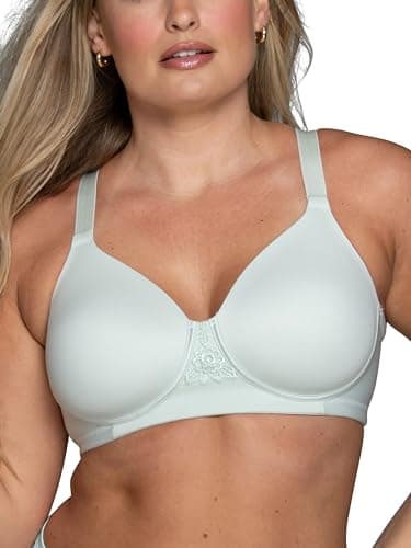 Vanity Fair Women's Beauty Back Full Figure Wirefree Bra (71380 Fashion Colors), Mint Chip