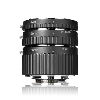 Mcoplus N-PA Metal Auto Focus Macro Extension Tube Set for Nikon DSLR Cameras D7200 D7100 D5600 D5300 D5200 D5100 D3400 D3300 D3200 D3100 D750 D90 D80 etc