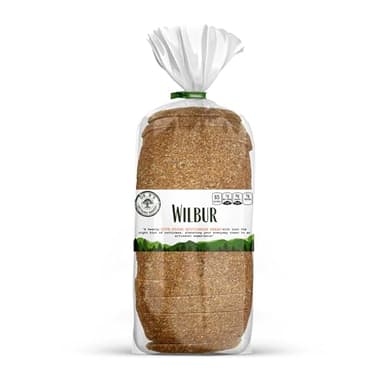 Dr. B's Wilbur Five Flour Multigrain Bread | 1g Net Carbs & 7g Protein | Low Calorie, Vegan, Sugar Free | Fresh, Sliced, Keto & Low Carb Bread Loaf (1 Pack (16 oz), Plain)