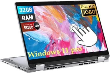 Dell Latitude 5320 2-in-1 Touchscreen, 13.3" FHD (1920x 1080), Intel i7-1185G7 (3.0-4.8GHz), 32GB RAM, 512GB SSD, Backlit Keyboard, Win11 Pro (Renewed)