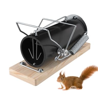 1Pack Squirrel Traps for Outdoor Use, Garden Use, Stainless Steel Circular Squirrel Trap
