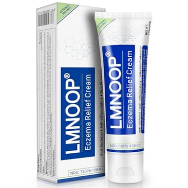 LMNOOP Eczema Cream, Maximum Strength Treatment Ointment for Rash, Psoriasis, Dermatitis, Urticaria, Jock Itch, Fungal Infection, Anti-Itch, Relief for Sensitive, Irritated Skin 1.76oz