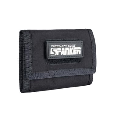 EXCELLENT ELITE SPANKER Nylon Trifold Wallet for Men ID Card Holder Tactical Military Wallet with Coin Pocket Outdoor Wallet(Black)