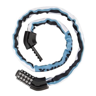 PINNAMAX Bike Lock 3.28ft- 5 Digit Combination Anti Theft Chain Locks- Heavy Duty Keyless Bicycle Lock for Bike, e-Bike, Scooter, Gate