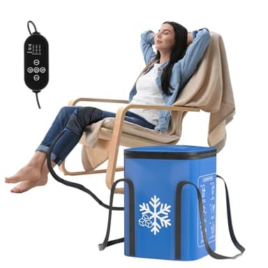Trewf Ice Machine for Knee After Surgery, 19QT Quiet Cold Therapy Machine with Auto Timer, Adjustable Flow Control, Leak-Proof Cooler, Multi-Joint Ice Pads for Post-Op Recovery