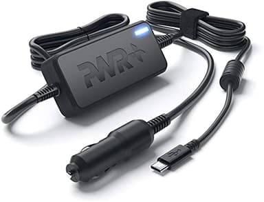 USB-C Laptop Car Charger for LG Gram: 14 15 16 17 2-in-1 2021-2022 Model 14T90P 14Z90P 14Z90N 15Z90N 15Z90P 16T90P 16Z90P 17Z90P 17Z90N Extra Long DC Power Cord UL Listed