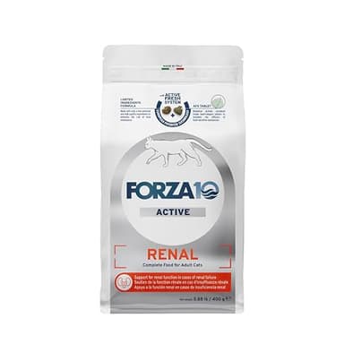 Forza10 Renal Cat Food - 0.88 Pounds, Kidney Care Cat Food Dry Formula with Fish Protein & Cranberry for Kidney Support, Limited Ingredient Formula for Adult Cats with Renal Needs, Fish Flavor