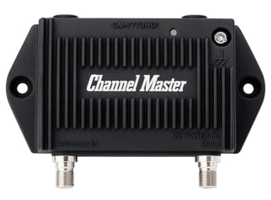Channel Master TV Antenna PreAmp 1-1-Port TV Antenna Pre-Amplifier, Built-in LTE Filter, 17-30dB Gain, Compatible with Non-Amplified TV Antennas, Increases Signal Strength, Indoor/Outdoor