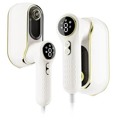 NIASSO Portable Travel Steamer, 1200W Handheld Fabric Steamer for Clothes, 4 Modes with LCD Display, Powerful Wrinkle Remover for Home & Travel, 150ml Water Tank, 10S Fast Heat-Up, 180° Swivel Handle