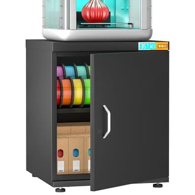 VCGGAIP 25% RH Control 3D Printer Stand Filament Storage,Filament Dehumidification Cabinet 3D Printing Sealing and Protection for PLA/ABS/TPU/Nylon