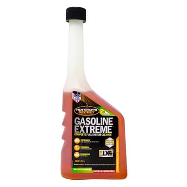 Hot Shot’s Secret Gasoline Extreme 12 oz – Treats 20 Gallons – Concentrated Fuel Additive for Gasoline Engines, Fuel System and Injector Cleaner, Restores Engine Performance