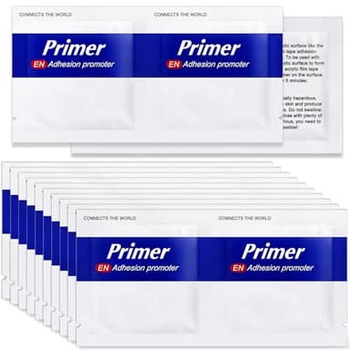 24Pcs Adhesion Promoter Wipes for Double Sided Tape, High Bond Adhesive Primer for Automotive ABS Plastic, Molding Tape, Car Spoiler, Exterior Trim, Vinyl Wrap Edges & Decals