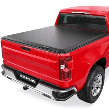MOSTPLUS Roll-Up Soft Vinyl Truck Bed Tonneau Cover Compatible with 2014-2018 Chevy Chevrolet Silverado GMC Sierra 1500 2500 3500 HD 6.5/6.6 FT Bed Fleetside-78.8 inch