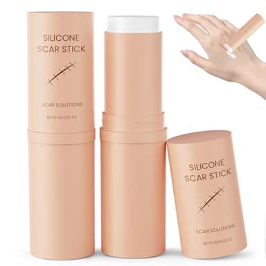 2PCS Scar Solutions Silicone Scar Stick,60% Silicone for Face and Body, Stick Applicator Manual Massage Suitable