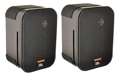 JBL Professional CSS-1S/T Compact 2-Way High Performance, 60 Watt 5.25” 70V / 8-Ohm Compact Passive Satellite, Bookshelf Speakers, Home Theater, Desktop, Stereo, Commercial, Black, Sold as Pair