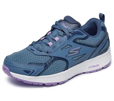 Skechers Women's Go Run Consistent Sneaker, Blue/Purple, 8.5