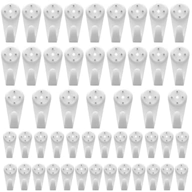 50 PCS Picture Hanging Kit,Heavy Duty Photo Hangers No Damage for Stucco/Concrete/Hard Walls,Picture Hooks for Drywall