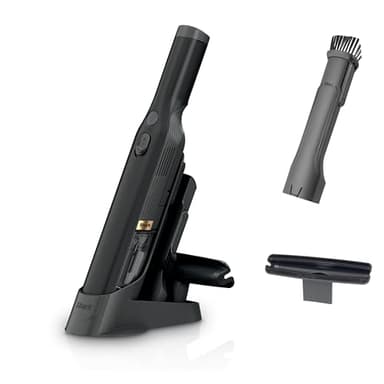 Shark WANDVAC Cordless Hand Vac, Lightweight, Versatile and Portable at 1.4 lbs., Powerful Suction for Pet Hair, Charging Dock, One-Touch Empty for Car & Home, Duster Crevice Tool, Black, WV201BK