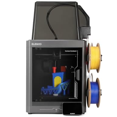 ELEGOO Centauri Carbon 2 Combo Multi Color 3D Printer, CoreXY 500mm/s High Speed Multicolor Printing with Canvas, 1-Click Full Auto Leveling and 350°C High-Temp Nozzle, 256x256x256mm Build Volume