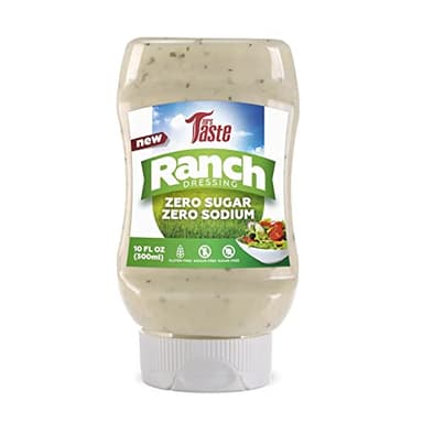 Mrs Taste Sugar Free Sauce, Zero Calories, Zero Sodium, Zero Sugar, High Fiber, Keto Friendly, Paleo Friendly, Condiments and Sauces (Ranch)