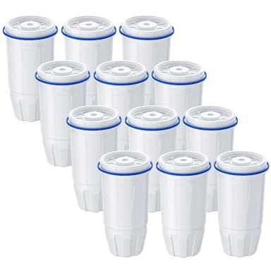 Upgraded Water Filter Replacement for Zero Pitcher and Dispenser ZR-001 ZR-004 ZP-006 ZR-017, Multi-Stage Filter System, Effectively Reducing Lead, Chromium, PFOA, and PFOS, Pack of 12, By DESENRUIS