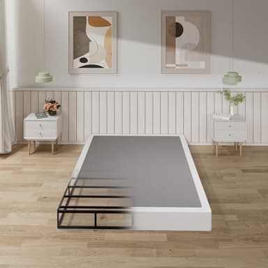 Tyndall 7 Inch Queen Box Spring, Heavy Duty Metal Box Spring for Queen Size Bed Mattress Foundation with Fabric Cover, Noise-Free, Non Slip, Easy Assembly