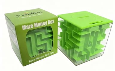 Trekbest Money Maze Puzzle Box - A Fun Unique Way to Give Gifts for Kids and Adults (Green)