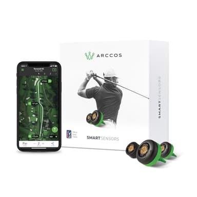 Arccos Smart Sensors: Automatic Golf Game Tracking System, A.I. Powered Caddie, A.I. GPS Rangefinder & Smart Club Distances