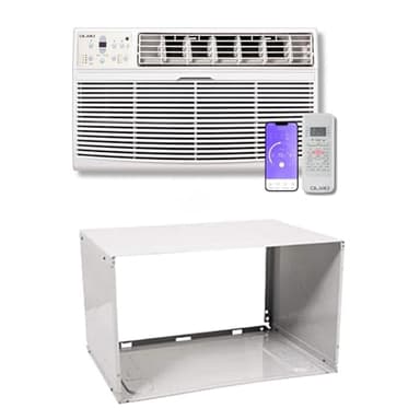 OLMO 8,000 btu 115V Through-the-Wall Air Conditioner with Remote Control and built in Smart Kit, Cooling Only (R32 Refrigerant) Wall Sleeve Included…