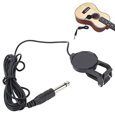 Clip On Pickup Microphone High Sound Quality, Portable, ABS and Metal Material for Violin Acoustic Guitar Ukulele