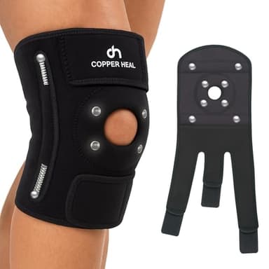 COPPER HEAL Magnetic Knee Brace – Copper-Infused Compression Sleeve for Pain Relief, Support & Recovery – Adjustable Knee Brace for Men & Women