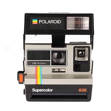 Polaroid Supercolor 635 Instant Camera | Vintage Retro Instant Film Camera with Built-in Flash | Compatible with Polaroid 600 Film
