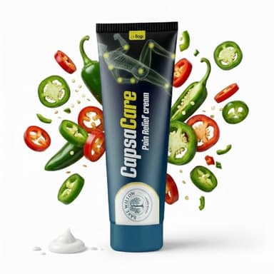 CapsaCare Cream with Capsaicin 0.125% & Magnesium, NeuroSoothe Blend with Arnica, Glucosamine, Menthol & Aloe, Fragrance Free, Non Greasy, Hydrating Topical Skin Cream for Men and Women, 100g (1 Pack)