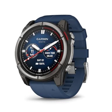 Garmin® quatix® 8, 51 mm, Marine GPS Smartwatch, Bright AMOLED Display, Chartplotter Controls, Built-in Flashlight, 24/7 Health & Wellness Features