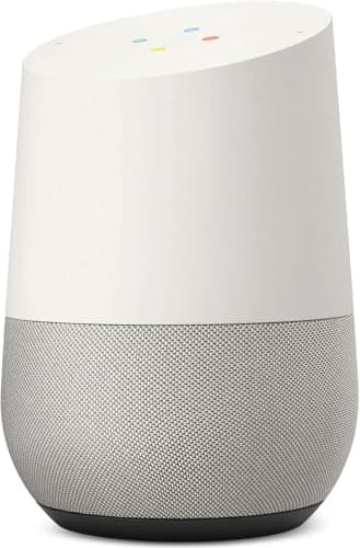 Google Home Smart Speaker (South Korea Model) – Voice-Controlled Wi-Fi Speaker Assistant, White/Slate, No US Plug, Adapter Needed, Works with Nest, Chromecast, Smart Home Audio Hub