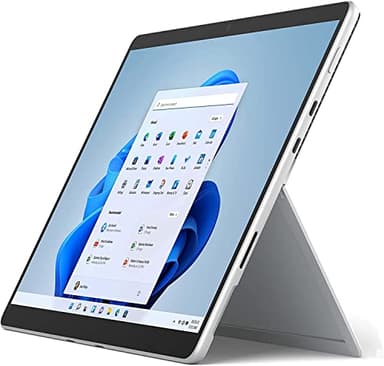 Microsoft Surface Pro 8 Tablet, Intel Evo i7-1185G7, 16GB RAM, 256GB SSD, Intel UHD Graphics, 13" Touchscreen Display, Windows 11 Pro Laptop Computer, Platinum, EC8-00001 (Renewed)